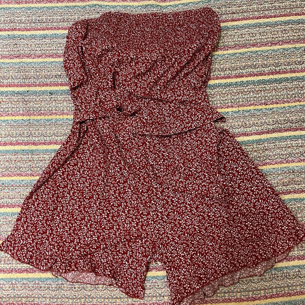 Floral tie Romper